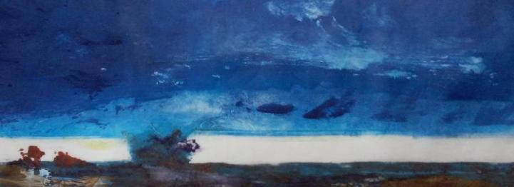 monotype of Rumney Marsh, Saugus, MA